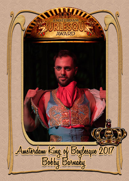 Bobby Barnaby from the USA, Amsterdam King of Boylesque 2017