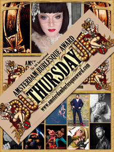 The Boylesque Night of the 4th Annual International Amsterdam Burlesque Award 2017 with Sheila Wolf from Berlin